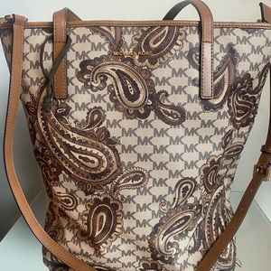 Michael Kors Brown Paisley Bag